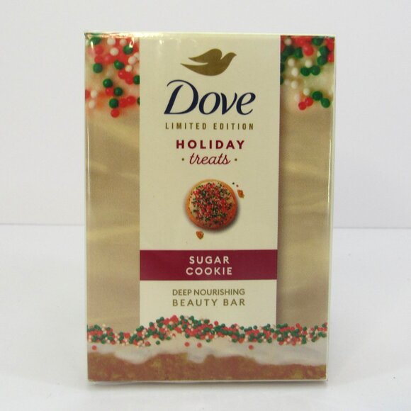 Dove Limited Edition Holiday Treats 2 Peppermint Bark & 1Sugar Cookie Beauty Bar - Picture 4 of 8